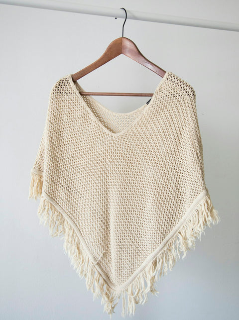 Sandcastle Knit Poncho