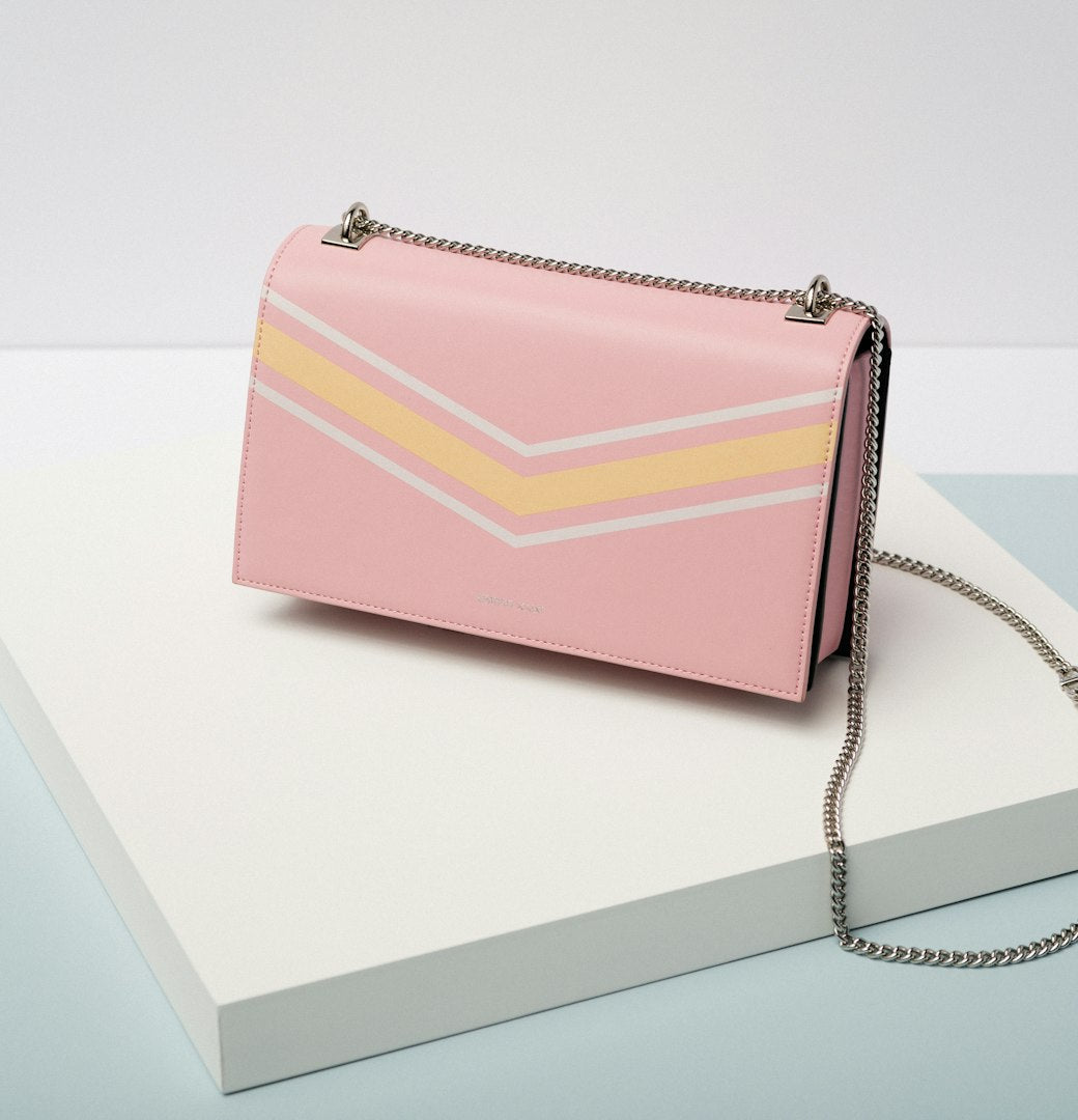 Blush pink handbag